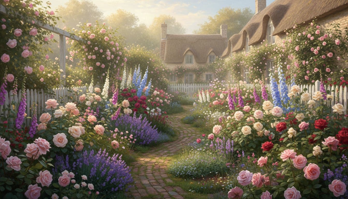 Cottage Garden Design created with FlorAI AI Garden Design