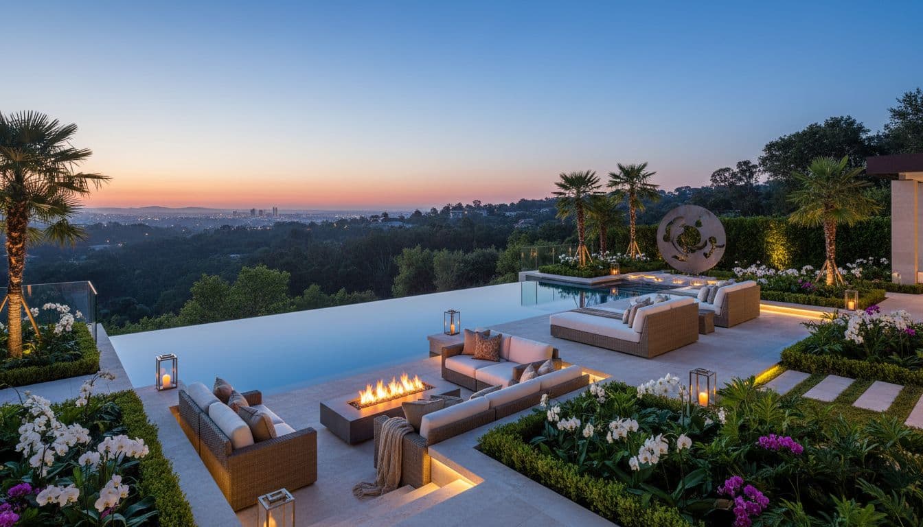 Luxury Outdoor Living Design created with FlorAI AI Garden Design