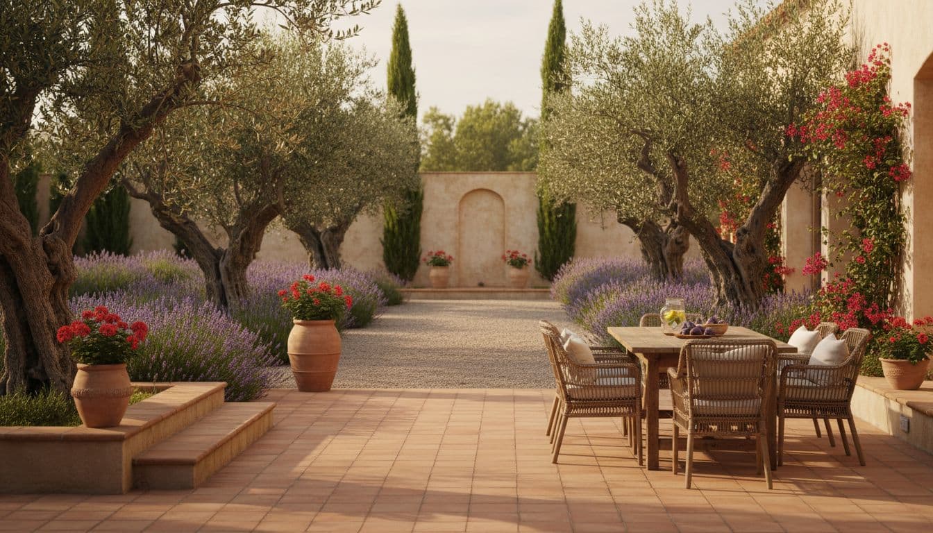 Mediterranean Garden Design created with FlorAI AI Garden Design